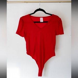Red bodysuit